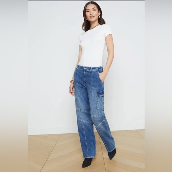 L’agence Brooklyn High-Rise Utility Katella Wide Leg Jean  25 - Picture 5 of 15